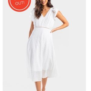 BRAND NEW NEVER WORN FRANCESCAS EYELET MIDI DRESS
